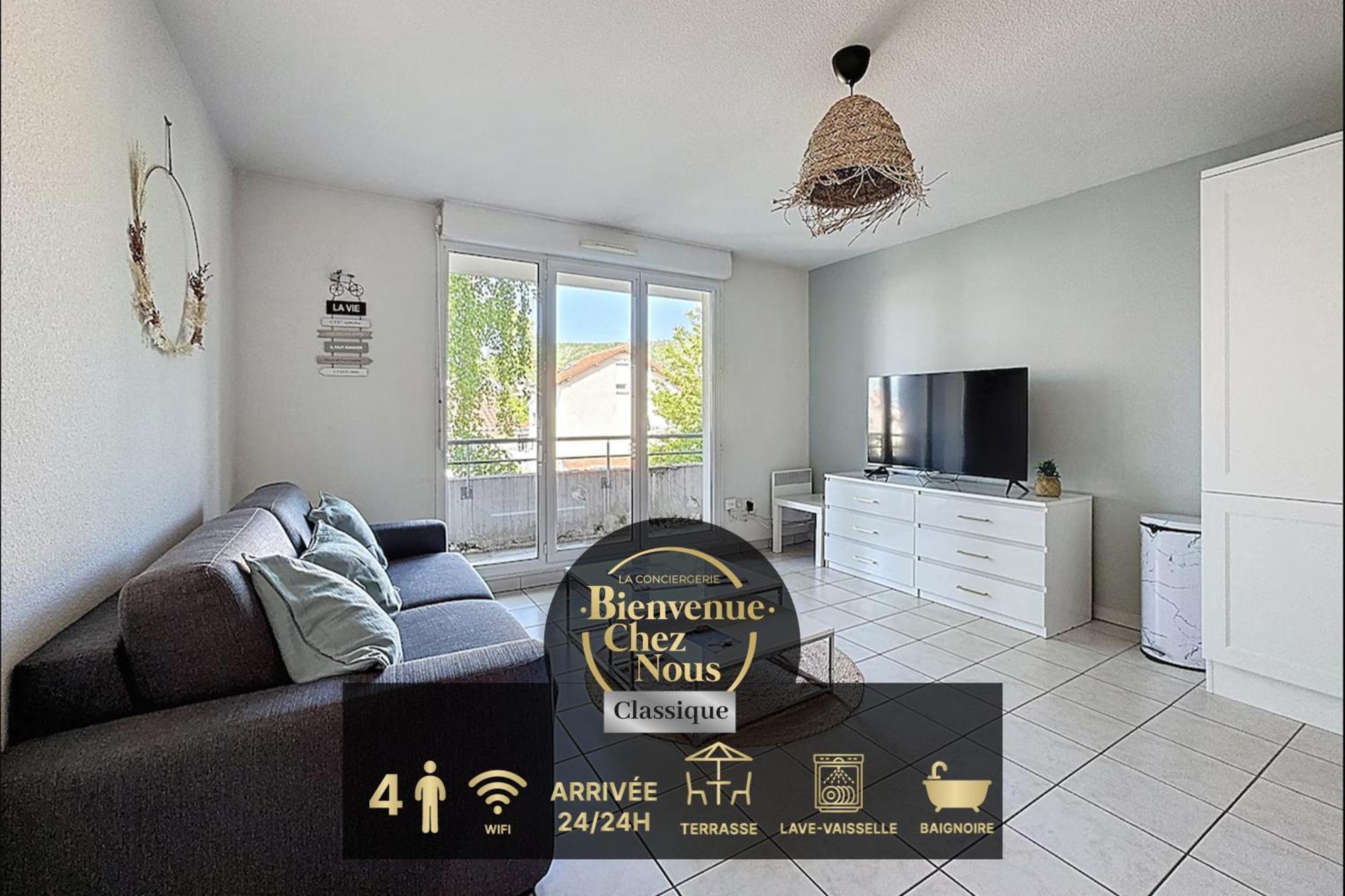 Sejour Cosy - Lit 180X200 - Wifi - Parking Apartment Clermont-Ferrand Luaran gambar